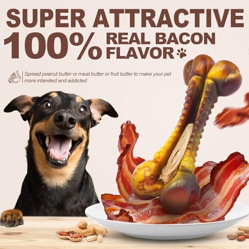 Dog Chew Toys for Aggressive Chewers, Durable Interactive Dog Bone Chew Toy to - Image 6