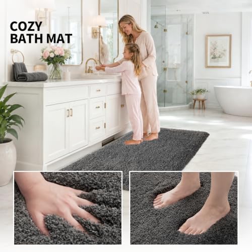 ILANGO Bathroom Rugs 36" × 24", Extra Soft Absorbent Microfiber Bath Rugs - Image 5