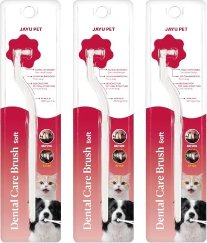 JAYU PET Dental Care Brush Soft Bristles 3ea by JAYUPET