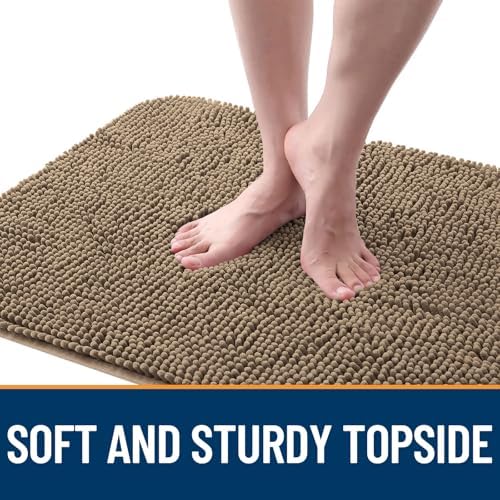 OLANLY Dog Door Mat for Muddy Paws 47x24, Super Absorbent Chenille Mud Mat - Image 4