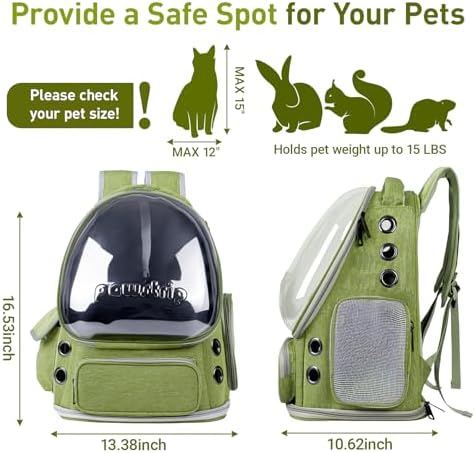 Cat Backpack Carrier Clear Bubble Window - Image 2