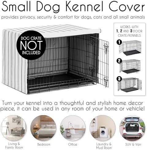 Sweet Jojo Designs 30in. Small/Medium Dog Crate Cover Pet Cage, Kennel Covers - Image 4