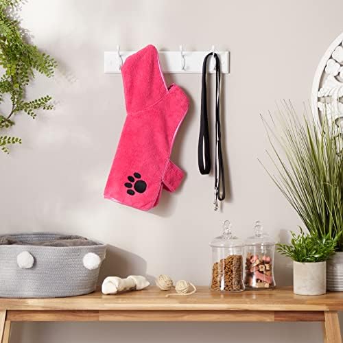 Bone Dry Pet Robe Collection, Embroidered Absorbent Microfiber Bath Robe - Image 6