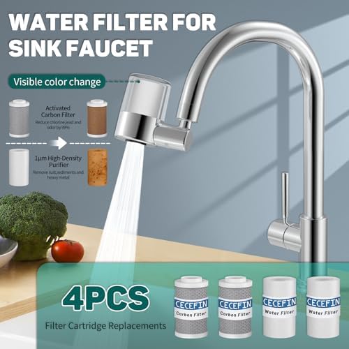 CECEFIN 720 Swivel Sink Faucet Water Filter NSF/ANSI/CAN 372 - Image 3