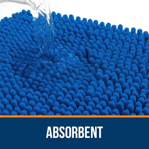 OLANLY Bathroom Rugs 36x24, Extra Soft Absorbent Chenille Bath Rugs - Image 5