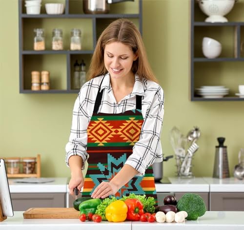American Southwest Ethnic Pattern Kitchen Apron - Image 5