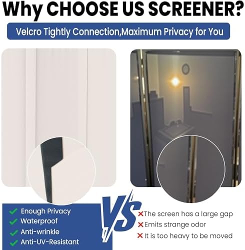 Room Divider, 4 Panel Upgraded 88” Folding Screen Highly Secretive - Image 4