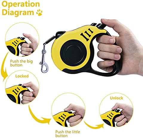Retractable Dog Leash 10ft, Tangle-Free Expandable Leash - Image 3