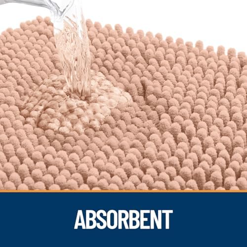 OLANLY Dog Door Mat for Muddy Paws 47x20, Super Absorbent Chenille Mud Mat - Image 3