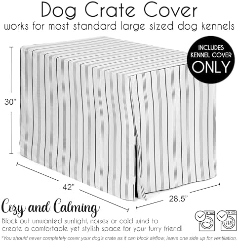 Sweet Jojo Designs 42in. Medium/Large Dog Crate Cover Pet Cage, Kennel Covers - Image 5