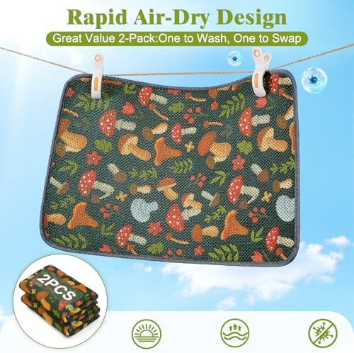 Unicorn Catcher 24X15in 2packCat Litter Mat Machine Washable Soft 3D Air Mesh - Image 3