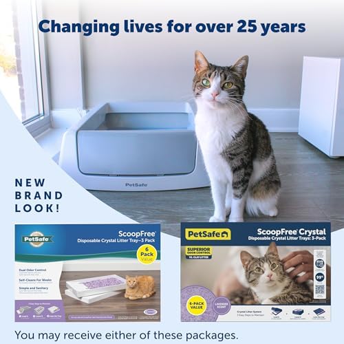 PetSafe ScoopFree Disposable Crystal Litter Tray, Lavender Scent, 6 Pack - Image 6