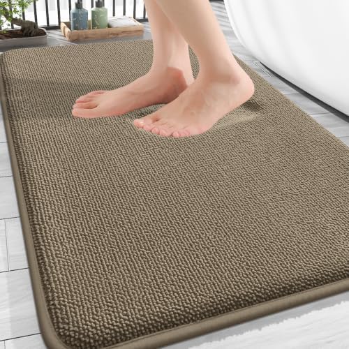 OLANLY Thick Memory Foam Bathroom Rugs 34x21, Soft Absorbent Bath Mat by OLANLY