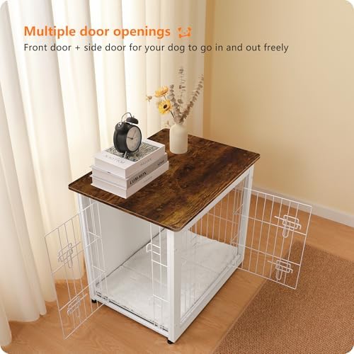DWANTON 27" Dog Crate Furniture, Dog Kennel Indoor, - Image 2