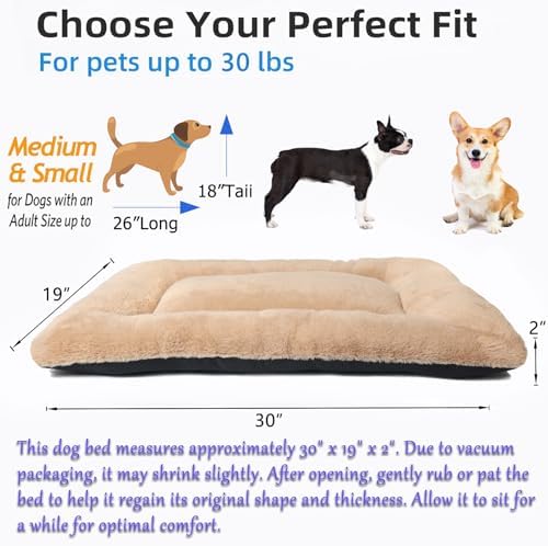 Dog Beds Crate Pad for Medium Dogs Fit Metal Crates or Cages, Ultra Soft Dog - Image 4