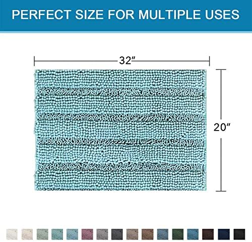 H.VERSAILTEX Bath Rugs for Bathroom Non Slip Bath Mats Extra Thick Chenille - Image 2