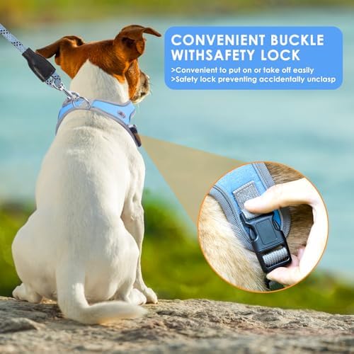 Dog Harness and Leash Set, No Pull Saddle Style Pet Harness, Breathable Mesh - Image 5