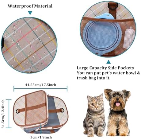 Soft-Sided Kennel Pet Carrier, Airline Approved Travel Handbag - Image 5