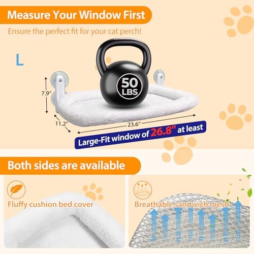 L&W BROS. 2PC Cat Heated Window Perches - Image 4