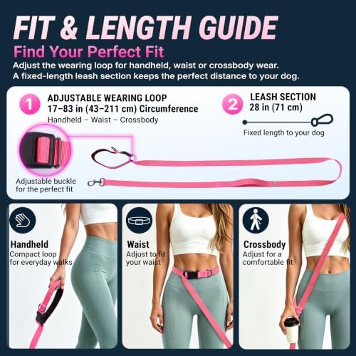 Hands Free Dog Leash, Galaxy Reflective, Crossbody Dog Leash - Image 3