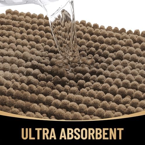 OLANLY Thick Chenille Small Bathroom Rugs 24x16, Absorbent Bath Mat - Image 3