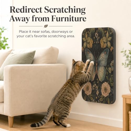 2 Pack Cat Wall Scratcher, Art Cat Scratching Board - Image 3