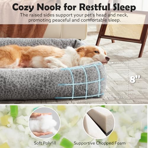 JOEJOY Large Dog Beds Large Sized Dog, Removable Washable Cover Orthopedic Soft - Image 2