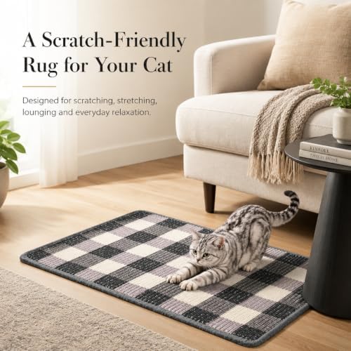 Cat Scratcher Mat, Natural Sisal Cat Scratch Pad - Image 3