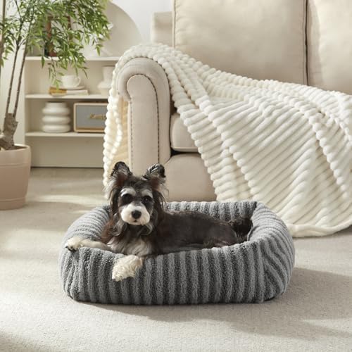 MIXJOY Medium Dog Beds for Medium Sized Dog, Calming Warming Pet Beds, Washable by MIXJOY