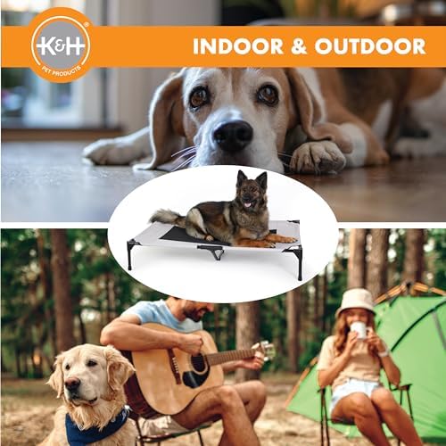 K&H Outdoor Elevated Dog Bed, Cooling Raised Dog Bed, XL 50x32in - Image 6
