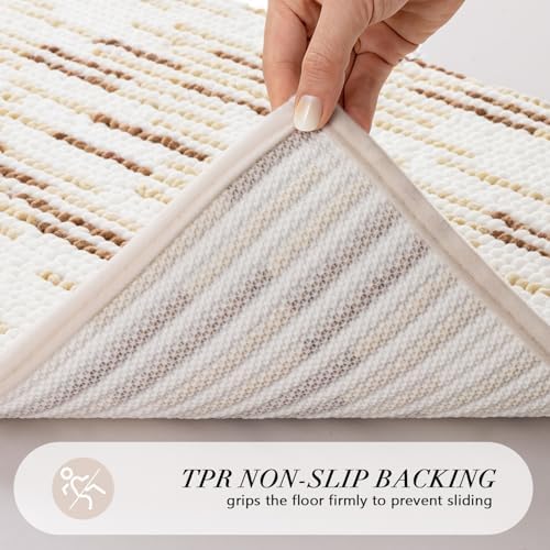BSICPRO Bathroom Rugs Sets 2 Piece, Modern Bath Mat 20"x32"+16"x24" - Image 4
