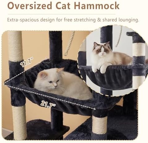 Heybly 64.2" Heavy-Duty Cat Tree - Image 4