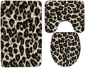 Leopard Print Bath Mat Black White Cheetah Wild Safari Powerful Animal Big Cat by AEMBEE