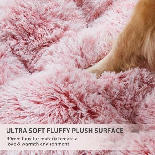 BFPETHOME Dog Bed for Large Dogs, Plush Kennel Pad for Sleeping &Ease Anxiety - Image 3