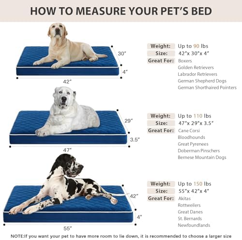 WNPETHOME Orthopedic Waterproof Extra Large Senior Dogs Bed - Image 5