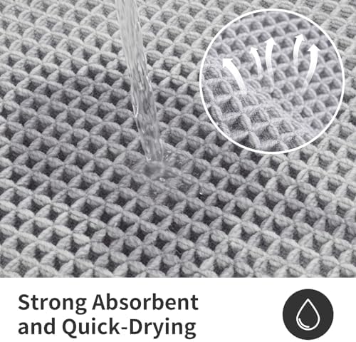 ILANGO Upgraded Waffle Bath Rug 24x72, Super Absorbent Non Slip Bath Mat - Image 6