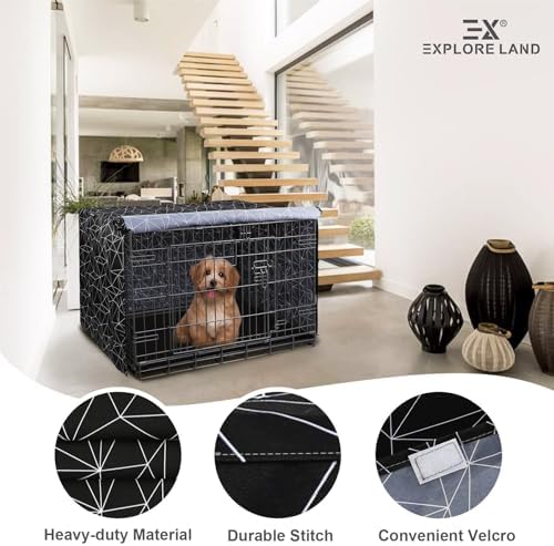 Explore Land Pattern Dog Crate Cover, 48 Inches - Image 4
