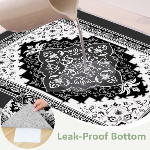 Bienbee Cat Litter Mat, 2 Pack 33" x 22" Machine Washable - Image 4