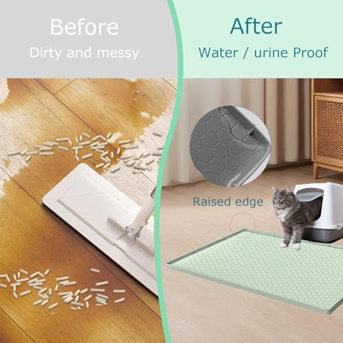 Cat Litter Mat, Silicone Large Cat Mat - Image 5