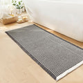 Waffle Bath Mat, Boho Bathroom Rugs Non Slip Washable by GRLYUH