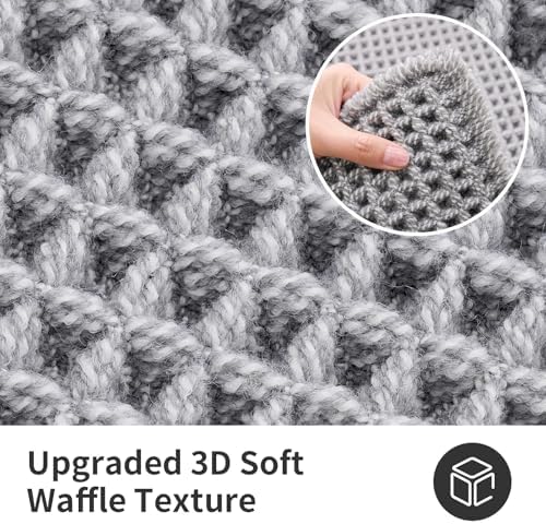 ILANGO Upgraded Waffle Bath Rug 24x54, Super Absorbent Non Slip Bath Mat - Image 5