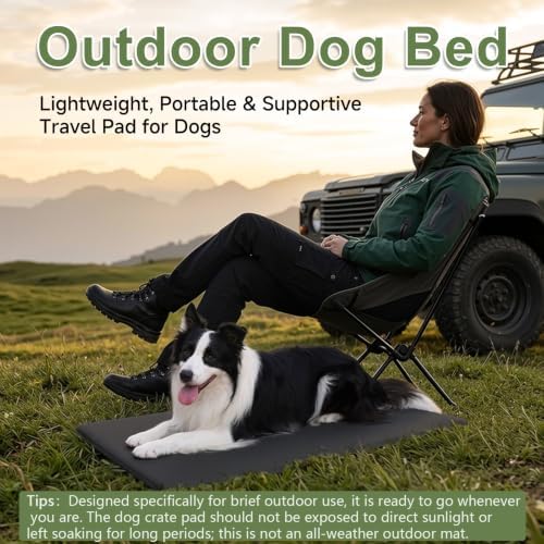 Outdoor XL Dog Crate Pad Bed, Waterproof Wipeable Mat - Image 3