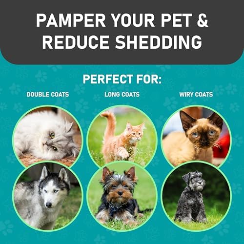 Maxpower Planet Pet Grooming Brush, Shedding Undercoat Rake - Image 7