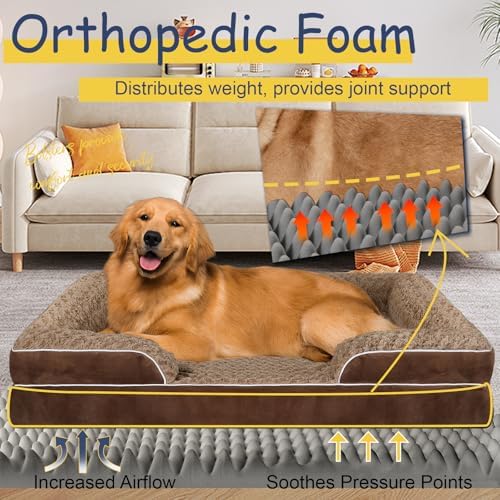 XL Orthopedic Dog Bed Large, Big Dog Bed, Dog Sofa Bed, Pet Beds - Image 2