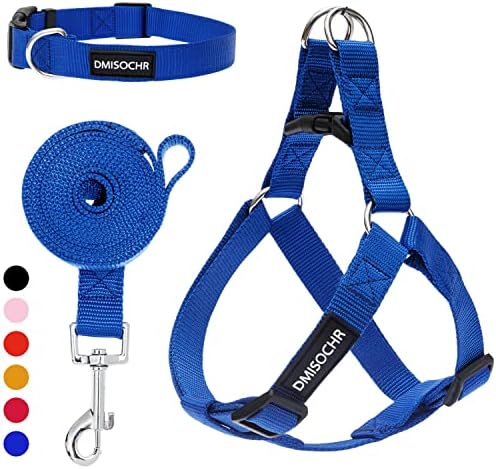 No Pull Dog Harness, Leash & Collar Set, Adjustable Step-in Vest by IPRAVOCI