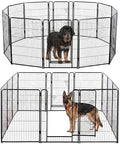 DUMOS Dog Playpen 40 Inch 12 Panels Indoor Outdoor Metal Pet Fence by DumosLifestyle