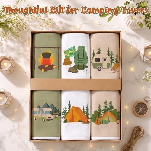 Camping Kitchen Hand Towel, 6 Pack Kitchen Dish Cloths Set - Image 6