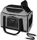 Petskd Top-Expandable Small Pet Carrier 18"x13"x9.5" Airline Approved by Petskd