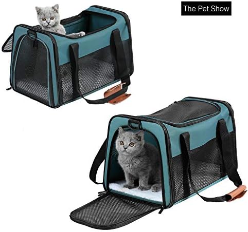 Cat Carrier - Portable Foldable Dog Pet Carrier, Soft-Sided Pet Bag up to 22 Lbs - Image 3