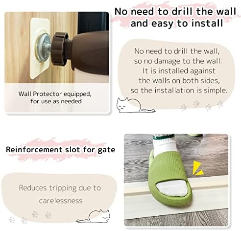 Lumizone 55.12" Extra Tall Pet Gate - Image 6